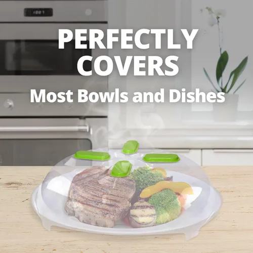 Vista 9 de Hover Cover Tapa magnética para microondas para alimentos Tapa transparente contra salpicaduras para microondas Tapa para plato de microondas
