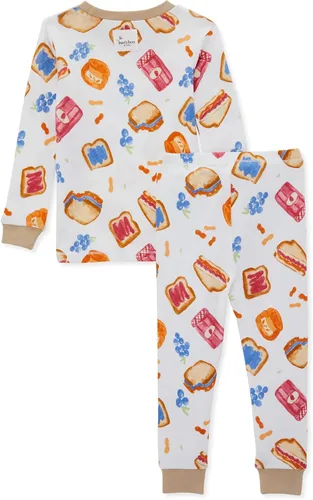 Vista 2 de Burts Bees - Conjunto de pijama para bebé camiseta y pantalón de 2 piezas 100 algodón orgánico