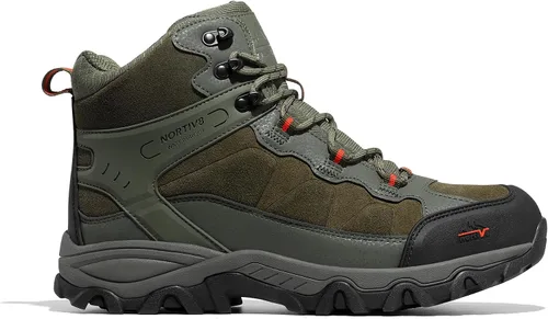 Vista 49 de NORTIV 8 - Botas de senderismo impermeables para hombre, zapatos de montañismo ligeros para exteriores