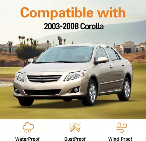 Vista 2 de Burletes de Sellado de Moldura de Ventana Compatible con Toyota Corolla 2003-2008 Reemplazar# 75730-02180 75710-02200 75740-02180 75720-02200