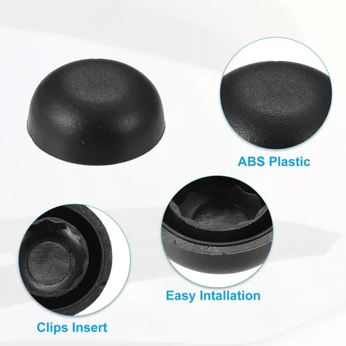 Vista 4 de ACROPIX Tapa de tuerca de brazo de limpiaparabrisas delantero, color negro, para Ford Edge 2007-2014, paquete de 1