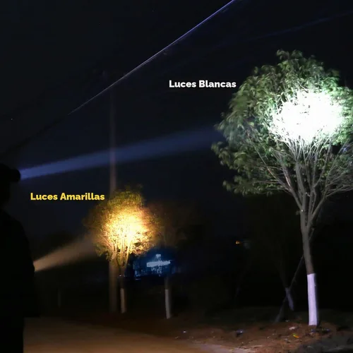 Vista 7 de Linterna de cabeza LED recargable superbrillante con 3 modos de iluminación, paquete de batería externa, faro portátil impermeable para campamento