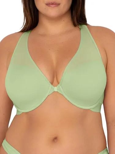 Vista 4 de Smart & Sexy Brasier Cloud de algodón cómodo con cierre frontal y espalda cruzada para mujer