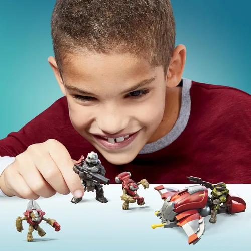 Vista 2 de Mega Construx Halo Hijacked Ghost Vehículo Juego de Construcción Infinito, Juguetes de Construcción para Niños