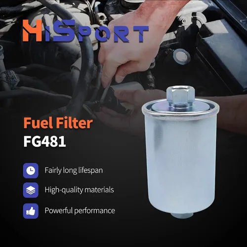Vista 2 de HiSport Filtro de combustible FG481 - Compatible con Chevrolet y GMC
