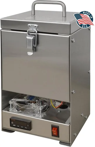 Vista 2 de QuikMelt - Horno de fusión eléctrico de acero inoxidable PRO-10 de 10 onzas con pinzas y crisol para oro, plata, joyería de metal precioso