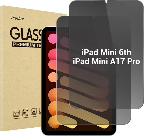 Vista 10 de ProCase Protector de pantalla de privacidad para iPad Mini 7ª (A17 Pro) 2024/Mini 6ª generación de 8.3 pulgadas 2021, protector de película