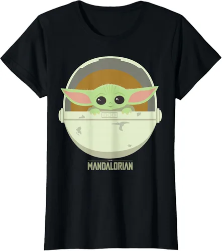 Vista 38 de Star Wars The Mandalorian The Child Bassinet - Camiseta con retrato Negro
