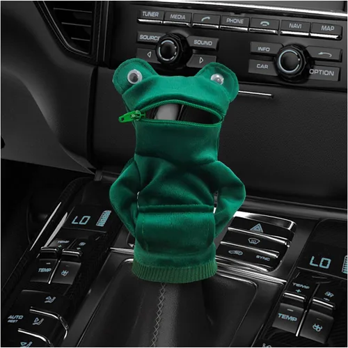 Vista 7 de Cubierta de palanca de cambios para coche, sudadera con capucha de palanca de cambios estilo mini tiburón de moda, divertido protector de palanca