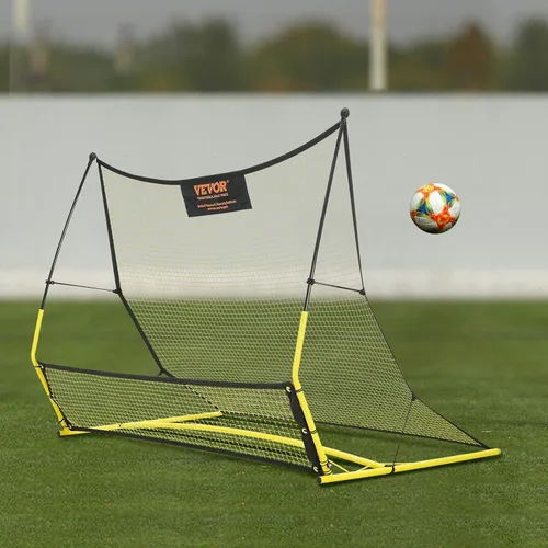 Vista 8 de VEVOR Soccer Trainer，Portable Soccer Rebounder Net, Iron Soccer Practice Equipment, Sports Football Rebounder Wall with Portable Bag, Perfect for