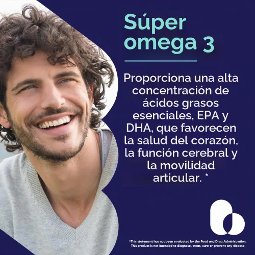 Vista 4 de BESTVITE Super Omega-3 1000 mg (120 cápsulas blandas) - Molecularmente Suplemento de aceite de pescado de alta potencia con EPA y DHA, sin