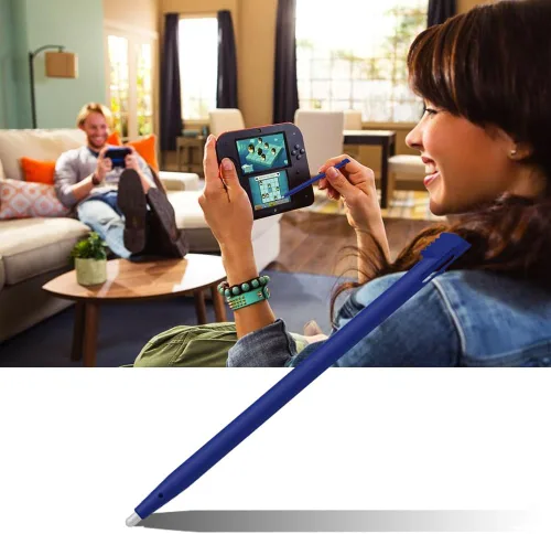 Vista 7 de AFUNTA - Protector de pantalla y lápiz capacitivo compatible con 2DS, paquete de 3 (6 unidades) película de PET transparente HD para pantalla