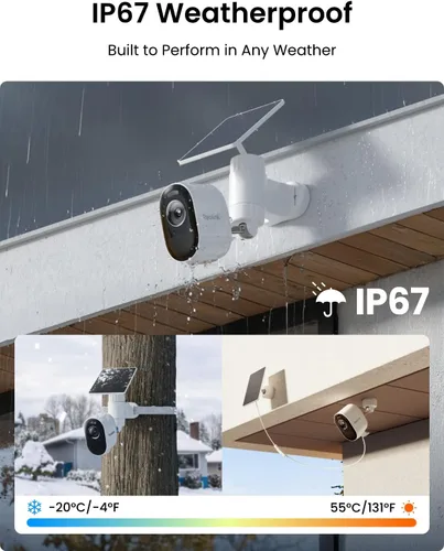 Vista 9 de REOLINK 5MP Color Night Vision Security Cameras Outdoor Wireless