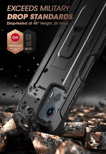 Vista 2 de SUPCASE Unicorn Beetle Pro - Funda para Moto G 5G 2023, protector de pantalla integrado de cuerpo completo, resistente clip para cinturón y funda