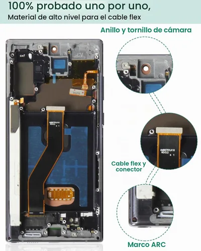Vista 6 de TFT para Samsung Note 10 Plus Reemplazo de pantalla LCD para Samsung Galaxy Note 10 Plus Pantalla LCD para Galaxy SM-N975F, SM-N975U LCD táctil Negro