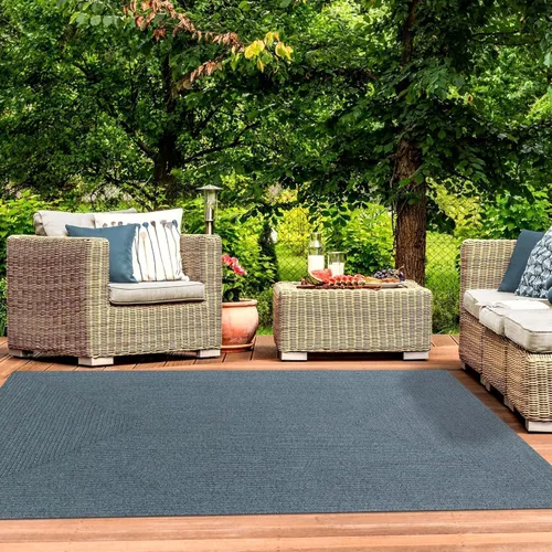 Vista 14 de Superior Alfombra de área para interiores y exteriores, decoración de piso trenzada reversible para sala de estar, cocina, patio, porche delantero