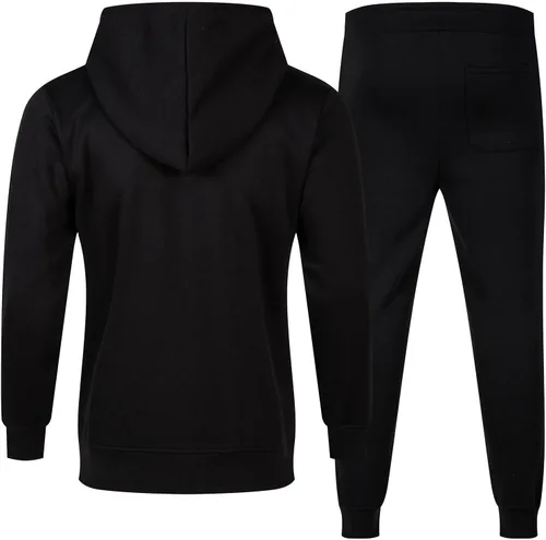 Vista 2 de ANGELA BEBE Conjunto deportivo para hombre, 2 piezas, sudadera con capucha y sudadera para hombre