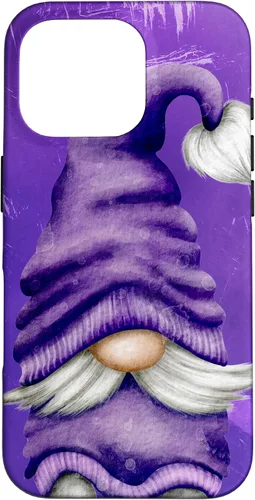 Vista 20 de Cute Gnome Graphic for Gardener and Spring and Summer Purple Case for iPhone 17