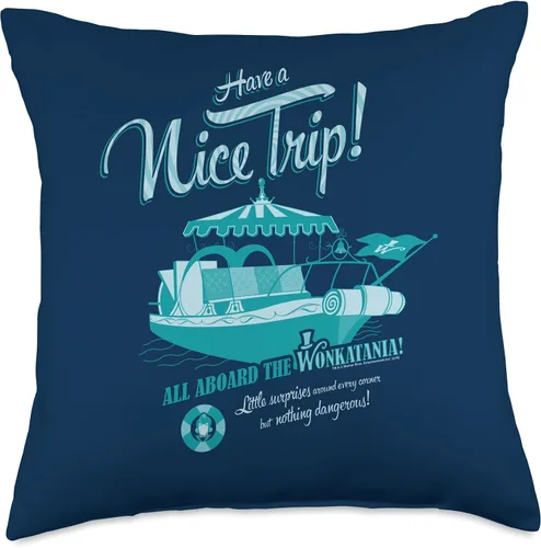 Vista 5 de Willy Wonka Chocolate Factory Wonkitania - Almohada (16.0 x 16.0 in), multicolor