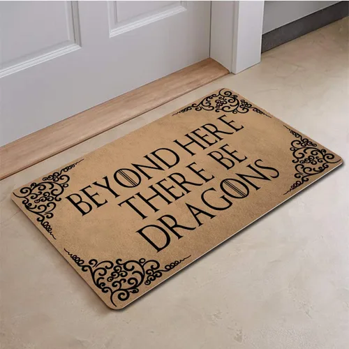 Vista 2 de Divertidas alfombrillas de bienvenida antideslizantes para puerta de entrada, tapetes de goma y tapetes de 18 pulgadas de ancho x 30 pulgadas