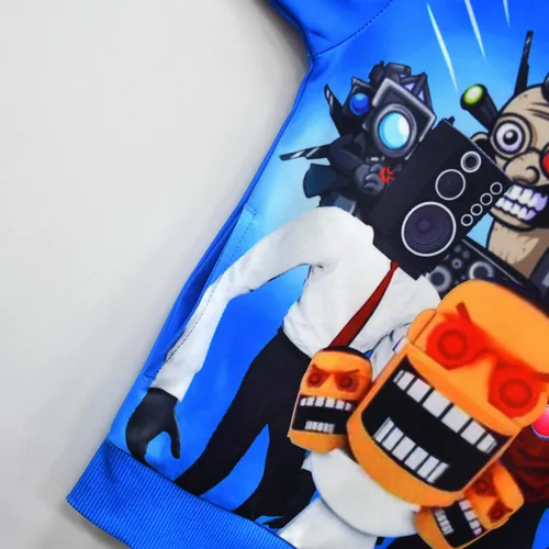 Vista 4 de CYWHFRTO Sudadera con capucha para niños de 5 a 12 años