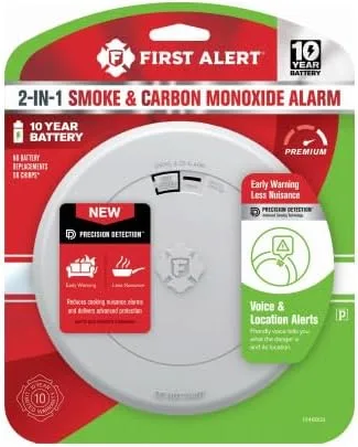 Vista 2 de First Alert Detector fotoeléctrico de humo y monóxido de carbono