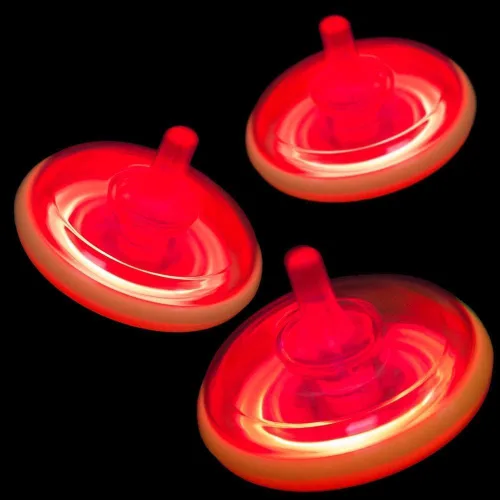 Vista 9 de PROLOSO 100 piezas iluminan para arriba Spinning Tops LED intermitentes con giroscopio