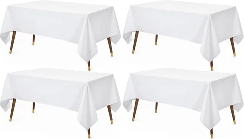 Vista 13 de Utopia Kitchen Mantel rectangular, 1 paquete, mantel lavable a máquina, mantel de poliéster para comedor, fiestas de bufé, pícnics, eventos, bodas