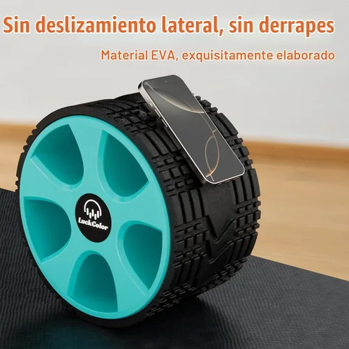 Vista 6 de Rodillo para la espalda, rueda para el alivio del dolor de espalda específico, rueda de yoga para masaje muscular, rodillo de espuma para terapia