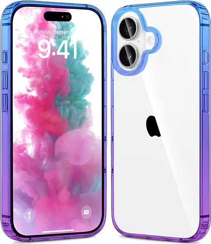 Vista 7 de JJGoo - Funda compatible con iPhone 17 Pro, funda transparente a prueba de golpes, funda protectora delgada con parte trasera de policarbonato duro