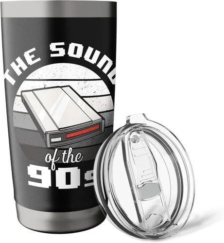Vista 5 de 90s Nostalgia Retro 90s Dial Up Internet Vintage Stainless Steel Insulated Tumbler