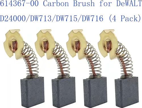 Vista 2 de 614367-00 Cepillo de carbono para DeWALT D24000/DW713/DW715/DW716 (paquete de 4)