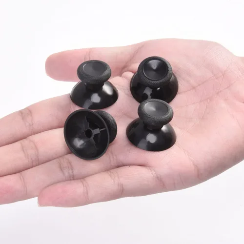 Vista 3 de BRAVECOW 20 PCS Black Analog Stick Joystick Controller Performance Thumb Grips Replacement Parts for PS4 Xbox One Controller