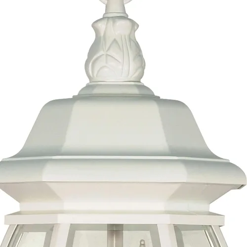 Vista 5 de Nuvo 60/885 Farol de pared con paneles biselados de color claro., 60/894, 60.00watts, 120.00 volts