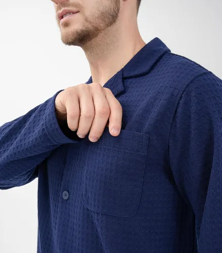 Vista 49 de DAVID ARCHY - Pijama de algodón con botones para hombre