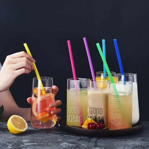 Vista 7 de ALINK Pajitas de silicona reutilizables extra largas de 15 pulgadas, paquete de 4 popotes flexibles para vaso Stanley de 40 onzas, botellas de agua