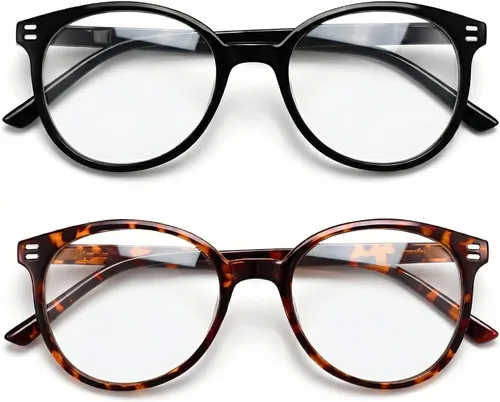 Vista 12 de GIBLOGO Reading Glasses for Women/Men Eye Glasses Blue Light Reading Glasses Cheaters Eyeglasses