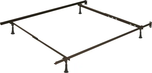 Vista 7 de Clara Clark Base de cama ajustable – Marco de cama de acero resistente, marco de cama individual de metal que se expande a rieles de cama
