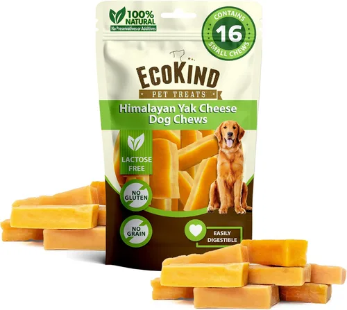 Vista 32 de EcoKind Premium Gold Yak Cheese Masticables para Perros del Himalaya, golosinas saludables para perros pequeños, totalmente naturales, masticables