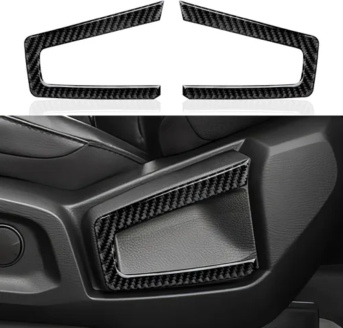 Vista 12 de Cubierta de Panel de Control Central de Fibra de Carbono para Tablero de Coche para Ford Ranger 2019 2020 2021 2022 2023 XLT Lariat XL Accesorios