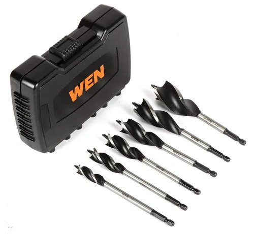 Vista 6 de WEN DB613A - Juego de brocas de taladro triflute de 6 piezas con estuche de transporte