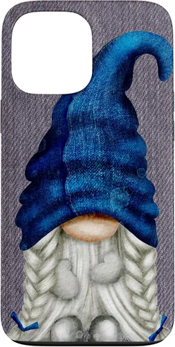 Vista 23 de Funny Gnome Girl with Blue Jeans for Women Cute Denim Case for iPhone 17