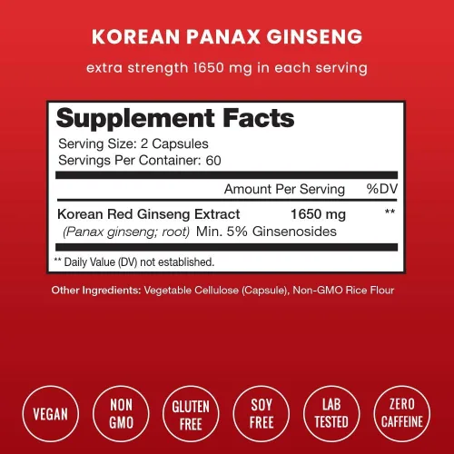 Vista 2 de NutraChamps Paquete de ginseng coreano y hierba de cabra cachonda