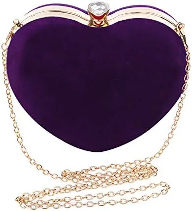 Vista 2 de Sun Kea Bolso de mano con forma de corazón para mujer, bolso de mano elegante, bolso de hombro