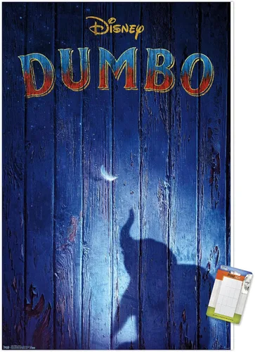 Vista 10 de Trends International Disney Dumbo - Póster de pared Teaser, 14.725 x 22.375 pulgadas, versión enmarcada de madera de granero Versión enmarcada