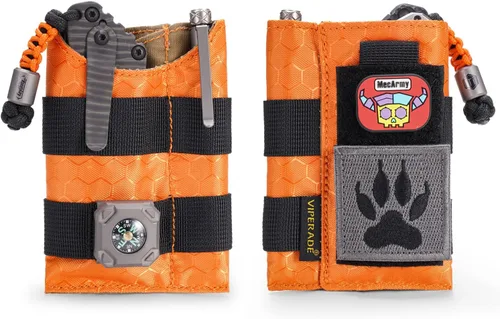 Vista 8 de VIPERADE VE9 EDC - Bolsa organizadora de bolsillo para herramientas, funda multiherramienta con área de parche para bricolaje, bolsa de bolsillo EDC