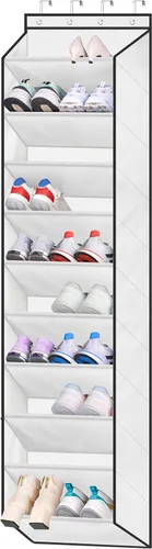 Vista 10 de SLEEPING LAMB Zapatero para puerta, organizador de zapatos para puerta de niños para colgar en el armario, almacenamiento estrecho para zapatos