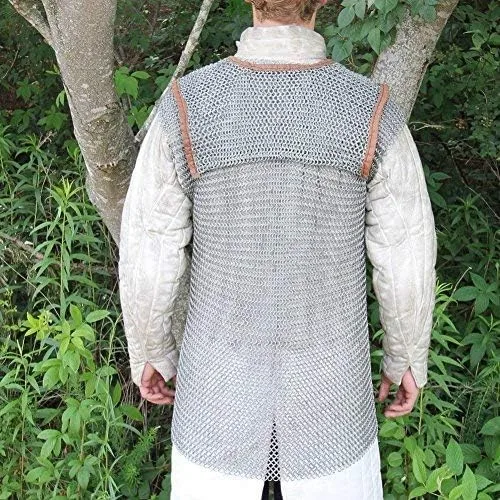Vista 6 de Medieval Warrior Lorica Hamata Roman Chainmail Armor