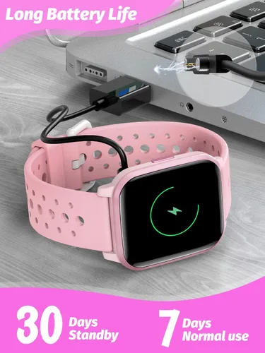 Vista 6 de Reloj inteligente para niños y niñas, reloj inteligente para niños, regalos para niños de 4 a 16 años con modo de sueño, 19 modos deportivos