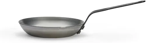 Vista 4 de De Buyer - 5110.18 - Estufa 'Carbon Plus' Round Lyonnaise Cup - Pluma de cola remachada - Hoja de acero blanco diámetro 7.1 in
